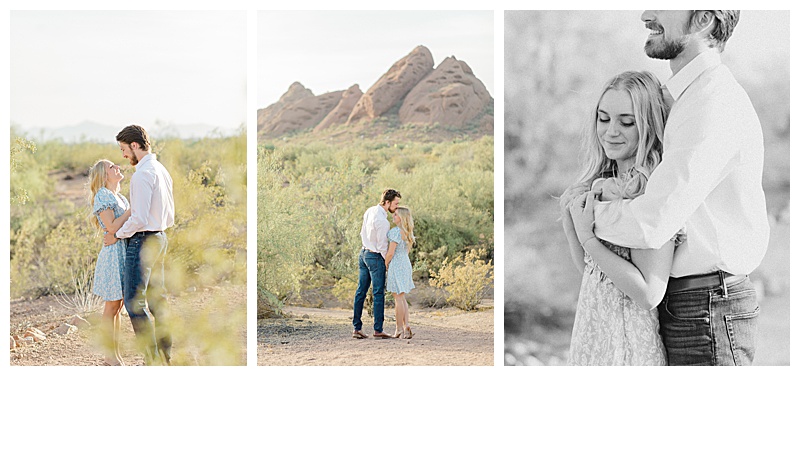 Couples session in the desert