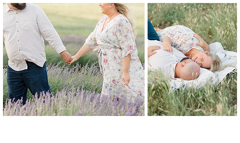 Fun shots in the lavender fields